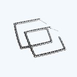 Bold CH Plus Square Hoops