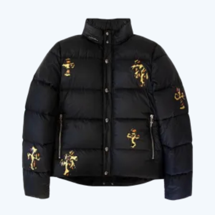 CH Leopard Cross Patch Puffer Jacket CH Leopard Cross Patch Puffer Jacket