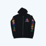 CH Script Multicolor Cross Cemetery Zip Up Hoodie