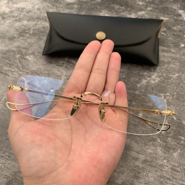 Chrome Hearts Gold Rimeless Slim Glasses Chrome Hearts Gold Rimeless Slim Glasses